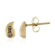 Boucles d'oreilles en or et Diamant champagne I3 (de Melo Gold)