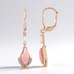 Orecchini in argento con Opale Rosa (KM by Juwelo)
