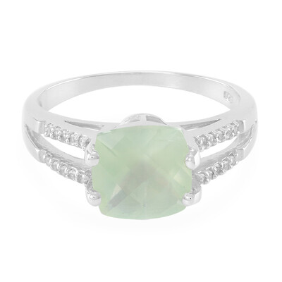 Bague en argent et Préhnite