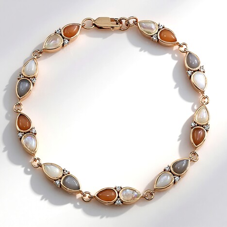 Bracciale in argento con Pietra di Luna Bianca (KM by Juwelo)