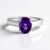 Anello in argento con Ametista Zambiana