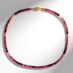 Collana in argento con Tormalina Rosa (Adela Silber)