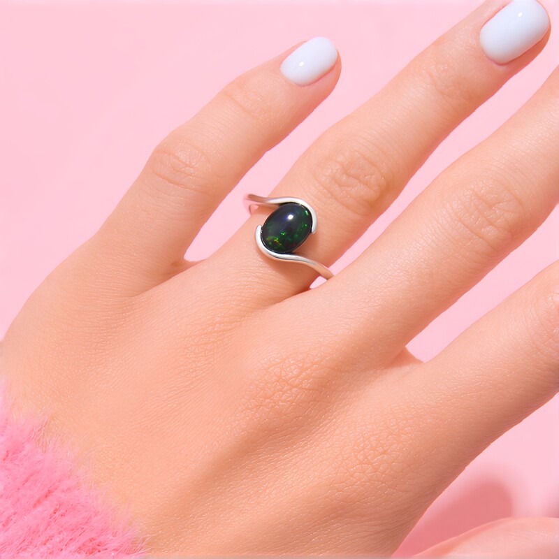 Mezezo-Opal-Silberring