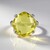 Anello in argento con Quarzo Ouro Verde