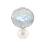 Ciondolo in argento con Pietra di Luna Arcobaleno (MONOSONO COLLECTION)