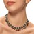 Collar en plata con Perla freshwater negra
