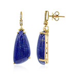 14K Lapis Lazuli Gold Earrings