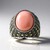 Anello in argento con Opale Rosa (Annette classic)