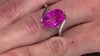 Anillo en plata con Cuarzo rosado