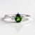 Anello in argento con Diopside Russo