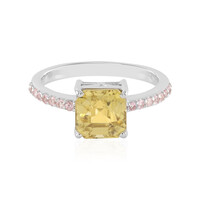Bague en argent et Zircon jaune (Adela Silber)
