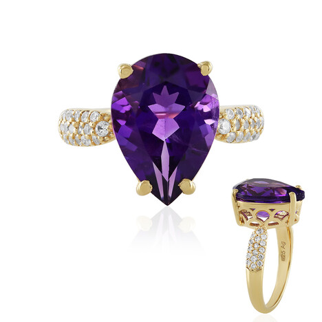 Sibirischer Amethyst-Silberring