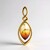 Ciondolo in argento con Ambra Sunrise Baltica (dagen)