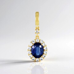 Ciondolo in argento con Cianite del Nepal