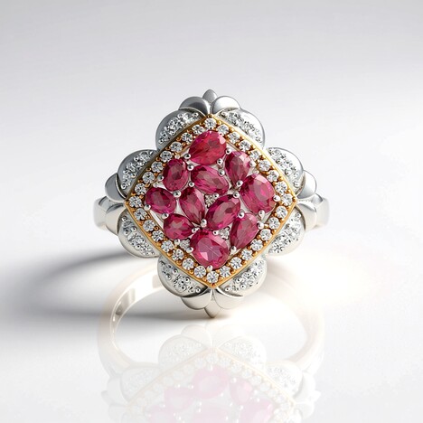 Anello in argento con Topazio Rosa (Dallas Prince Designs)