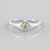 Anello in argento con Diamante Giallo I3