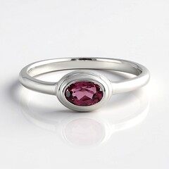 Anello in argento con Granato Malawi