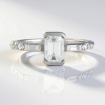 Anello in argento con Zircone (Adela Silber)