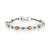 Bracciale in argento con Conchiglia di Ostrica Spinosa Arancione (Desert Chic)
