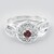 Bague en argent et Grenat Rhodolite