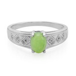 Anello da uomo in argento con Crisoprasio Imperiale