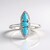 Anello in argento con Turchese Sleeping Beauty