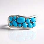 Anello in argento con Turchese Sleeping Beauty (Faszination Türkis)