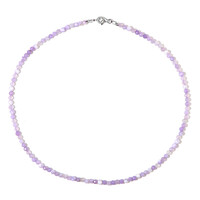 Collana in argento con Quarzo Lavanda