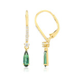 Pendientes en plata con Indicolita (Adela Silber)