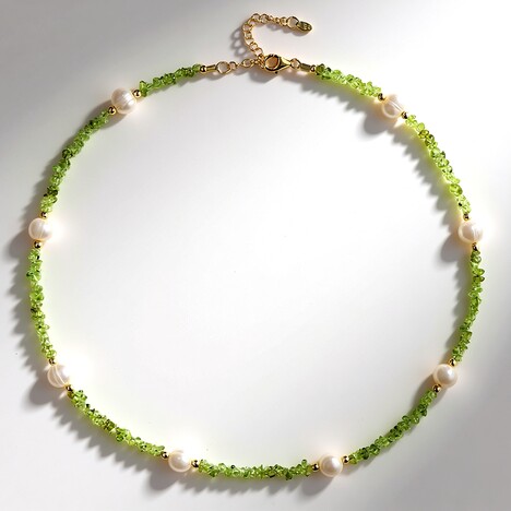 Collana in argento con Peridoto (Riya)