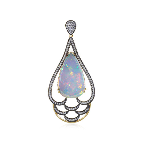 Gouden hanger met een Welo-opaal (AMAYANI)