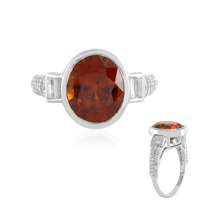 Anello in argento con Granato Essonite (Adela Silber)