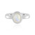 Anillo en plata con Ópalo de Welo (MONOSONO COLLECTION)