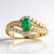 Anello in oro con Smeraldo Zambia