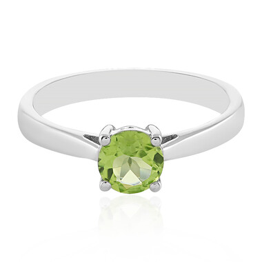Anillo en plata con Peridoto