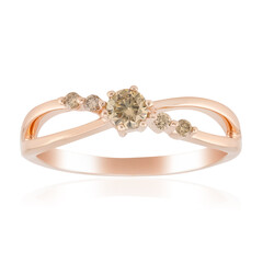 Bague en or et Diamant rose de France SI1 d'Argyle 