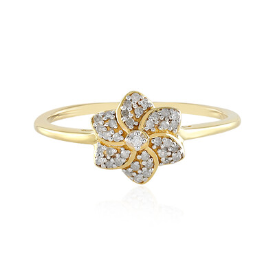 Zilveren ring met een I2 (I) Diamant