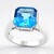 Anello in argento con Topazio Marambaia