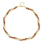 Collar en plata con Cornalina (Riya)