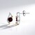 Orecchini in argento con Rodolite (Granulieren)
