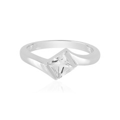 Anello in argento con Topazio Bianco