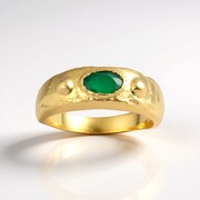 Grüner Onyx-Silberring