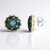 Orecchini in argento con Apatite Paraiba (Gems en Vogue)