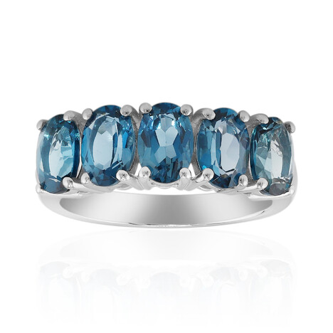 Londonblauer Topas-Silberring