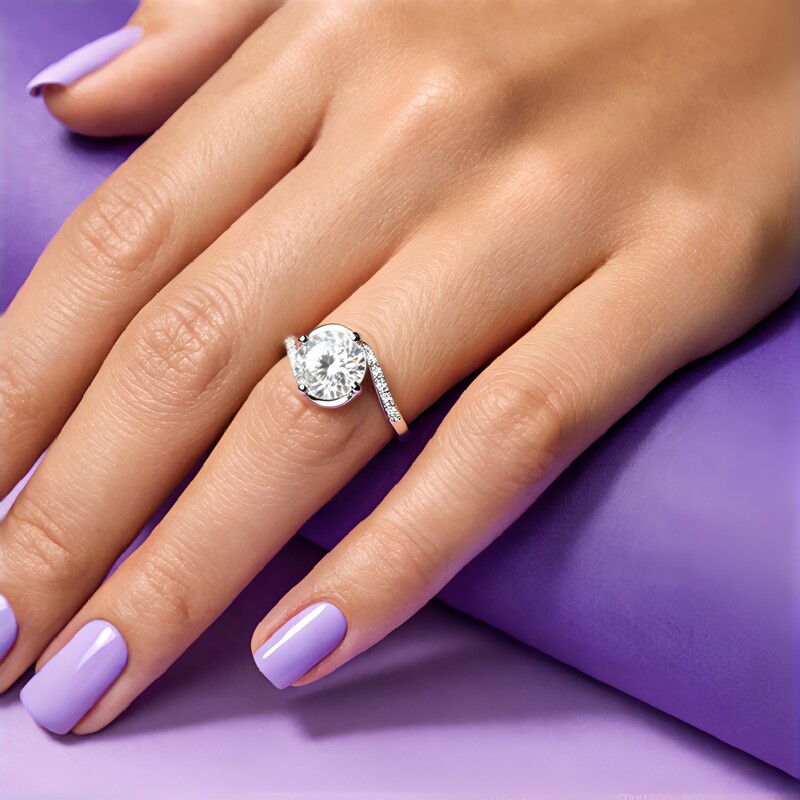 Anillo en plata con Topacio blanco majestuoso (PHANTASIA)