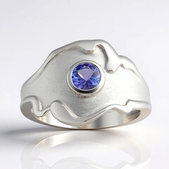 Anello in argento con Tanzanite (Pallanova)
