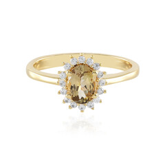 Bague en argent et Tanzanite jaune non chauffée