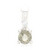 Cuprian Tourmaline Silver Pendant