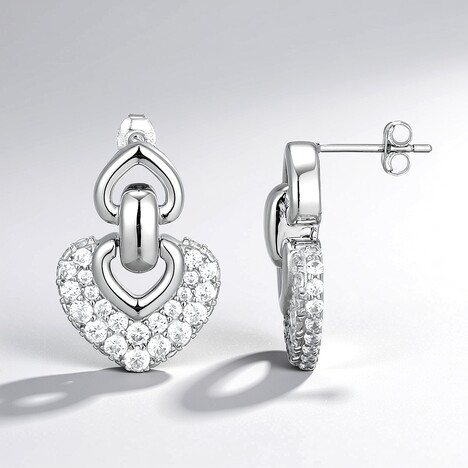 Orecchini in argento con Zircone (Adela Silber)