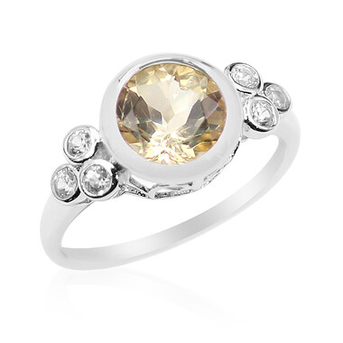 Anello in argento con Labradorite Dorata
